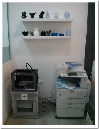 The printer area