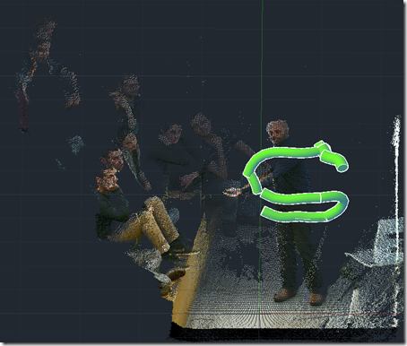 Kinect extrusion in Tel Aviv