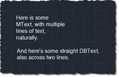 Our text prior to calling EXPVECS