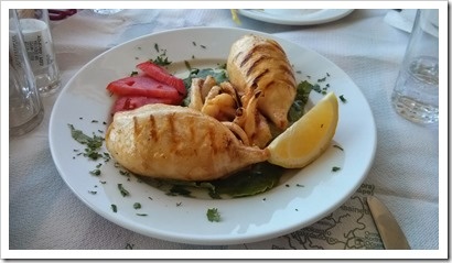 Grilled calamari