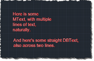 Our text after calling EXPVECS