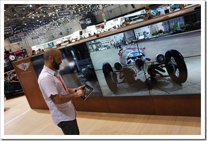 Playing with a front view on the Potsdamer Platz