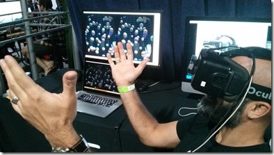 Leap Motion's Oculus Rift demo - keeping balls in the air Leap Motion's Oculus Rift demo - keeping balls in the air