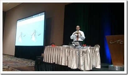 Jim showing Cardboard