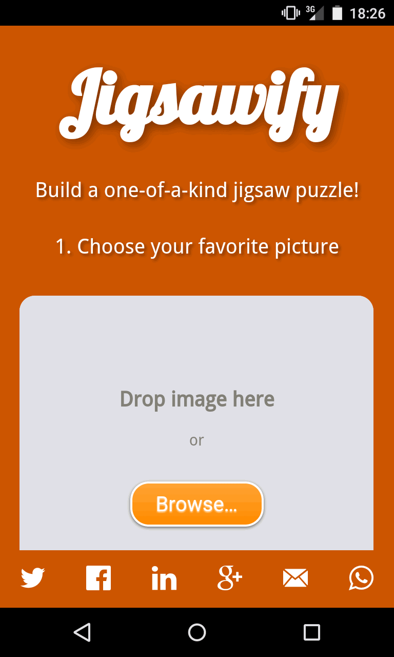 Jigsawify mobile