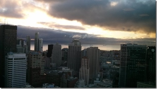 View from the Grand Hyatt across to the San Francisco Bay