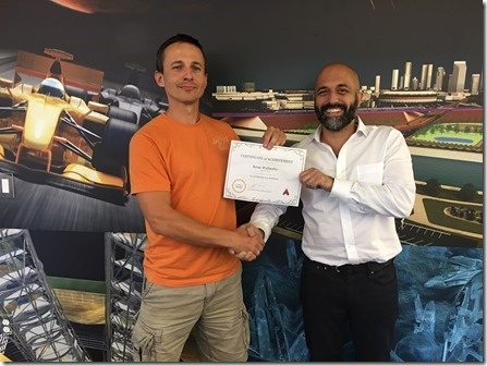 This one's going on the wall just below my 10m swimming certificate