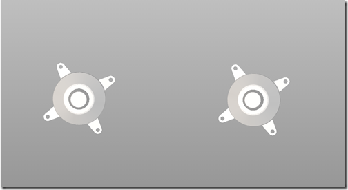 A top view of the base