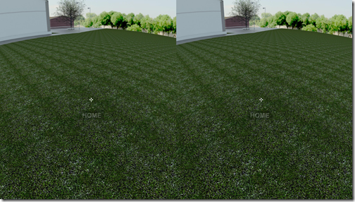 Looking down shows a faded Home icon