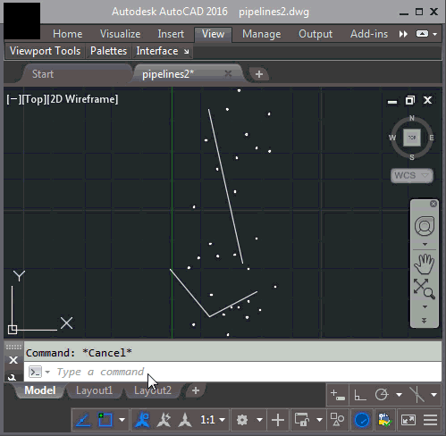 Connecting points to curves