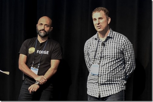 Me with Alex Tessier, taking IoT questions