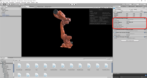 Specific IP assigned to the sharing service from inside Unity