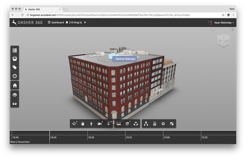 Our custom menu item in the Forge Viewer