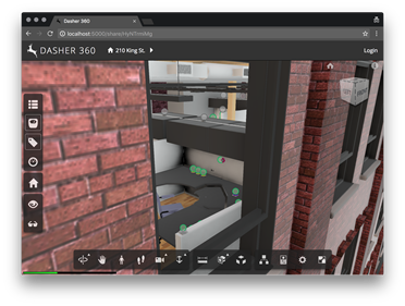 Sensors being occluded by the building