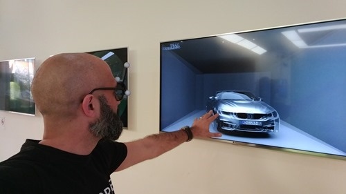 Stereo, head-tracked display