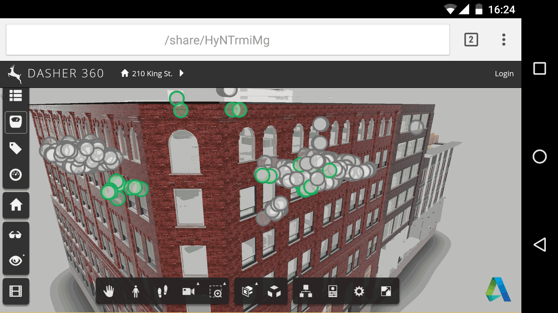 Dasher 360 on mobile
