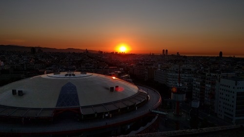 Sunrise after the football