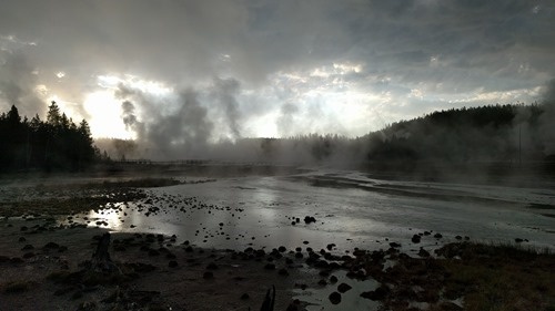 Norris Basin first thing in the morning