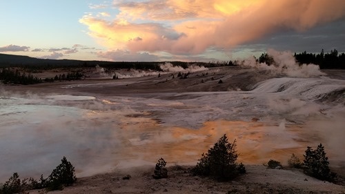 Porcelain Basin at sunset