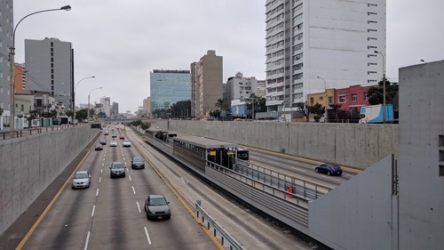 A Metro station in Lima