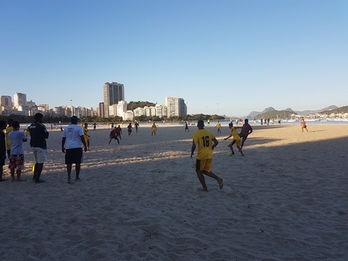 11-a-side beach football