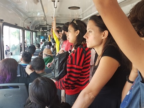 Taking a bus to San Javier