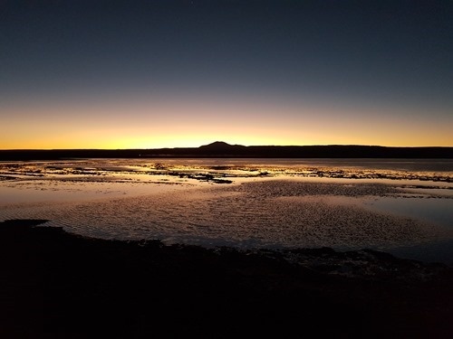 Sunset over the Lagoon Tebinquinche