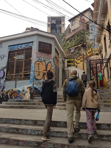 Approaching a funicular