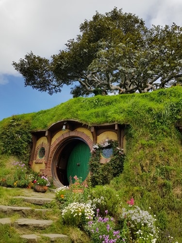 Bag End with the artifical tree
