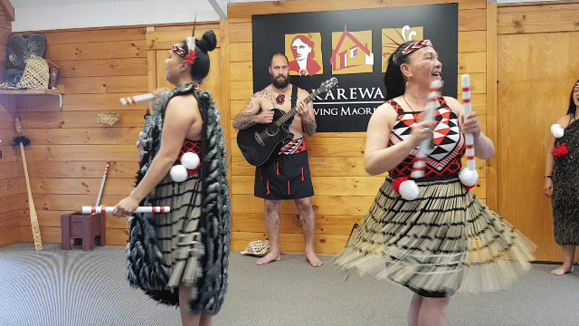 A performance by local dancers