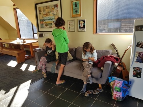 Hanging in the Adventure Queenstown Hostel