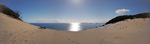 View of the sea from the Carlo Sandblow