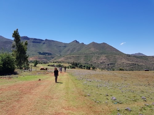 Coming back from the village