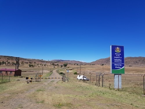 The view back into Lesotho