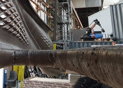 A piece of the printed bridge