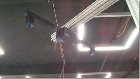The ceiling-mounted laser scanner