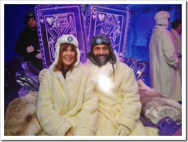 With Marion in the Minus 5 ice bar