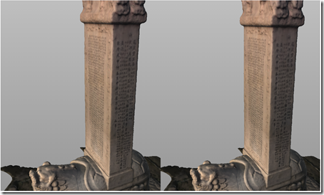 The column in Cardboard