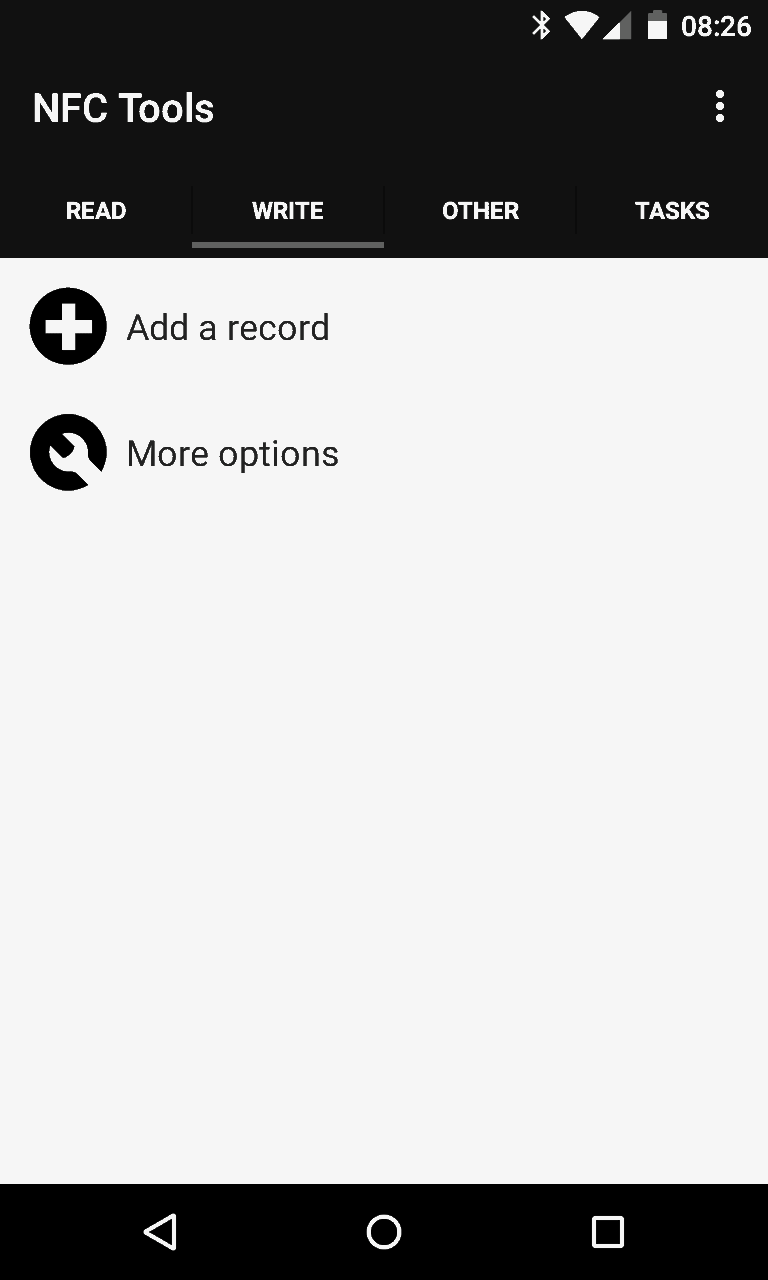 Using NFC Tools to write a custom AAR tag
