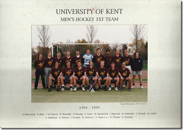 UKC Hockey Club Men's 1st 1994-1995