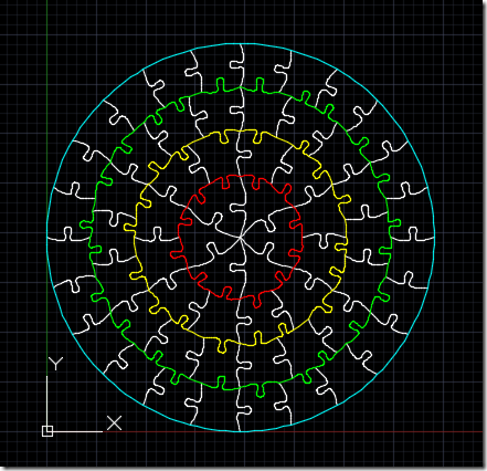 Our colourful puzzle indicating cutting order