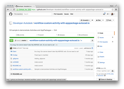 The sample project on GitHub