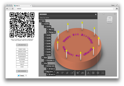 The model structure of our birthday cake