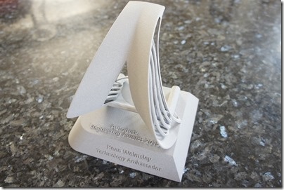 My 3D printed "Techie" trophy