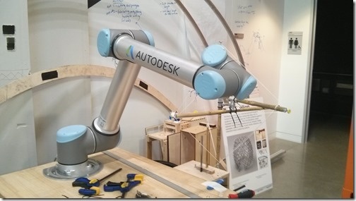A robot arm to be used at AU 2015