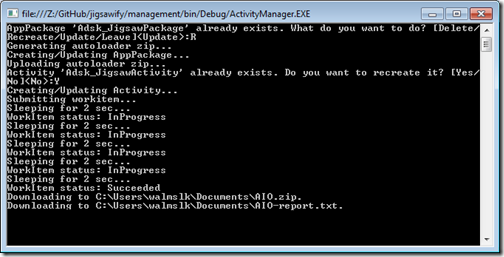 Administering our Activity and its AppPackage