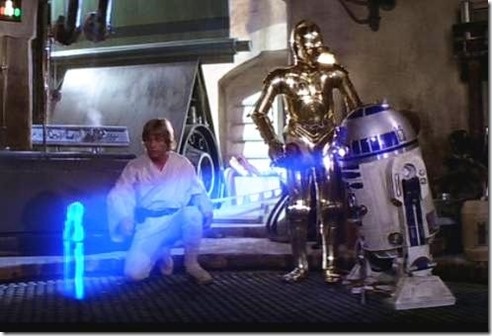 Holographic Leia (not a frame from the video)