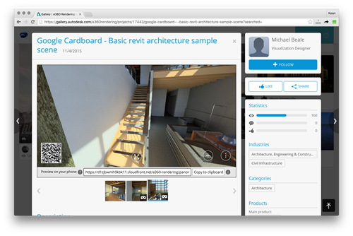 A preview of a stereo render