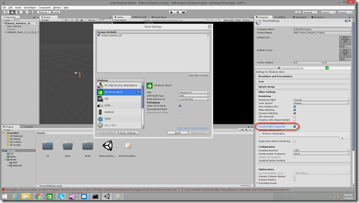 Unity screenshot