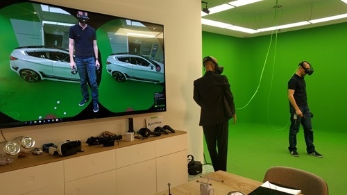 Composited video with VR